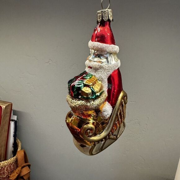 Vintage Waterford Glass Or Ament Hand Blown And Hand painted - Picture 1 of 12